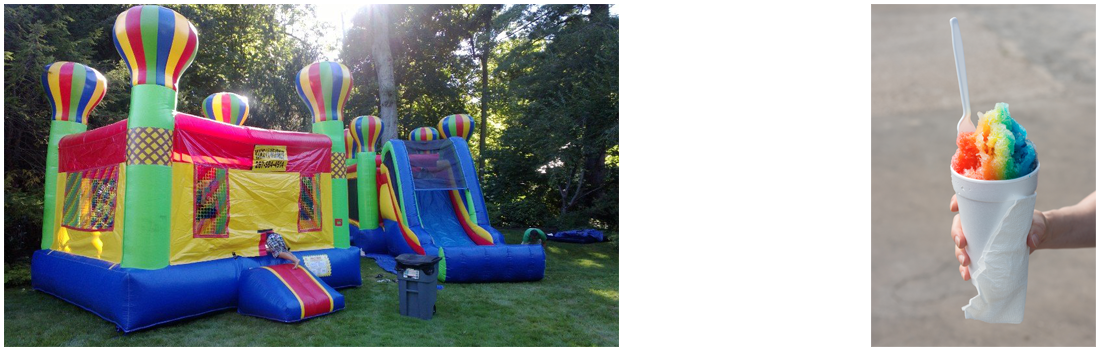 Bounce Houses and Shaved Ice